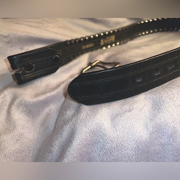 JUSTIN LEATHER BELT SIZE 34. Buckle can be exchanged for different one. Used - Picture 9 of 9